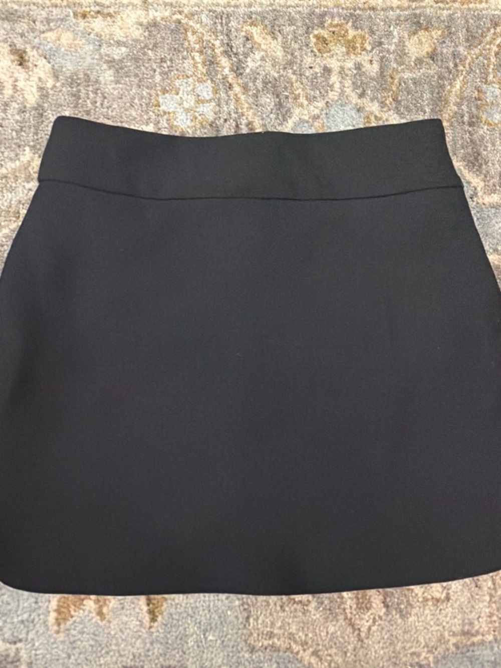 Zara Black Mini Skirt - Clean Straight Hem